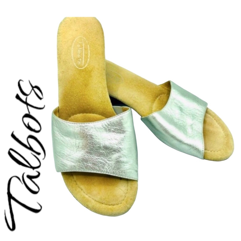 Talbots Sz 6.5 Silver Wedge